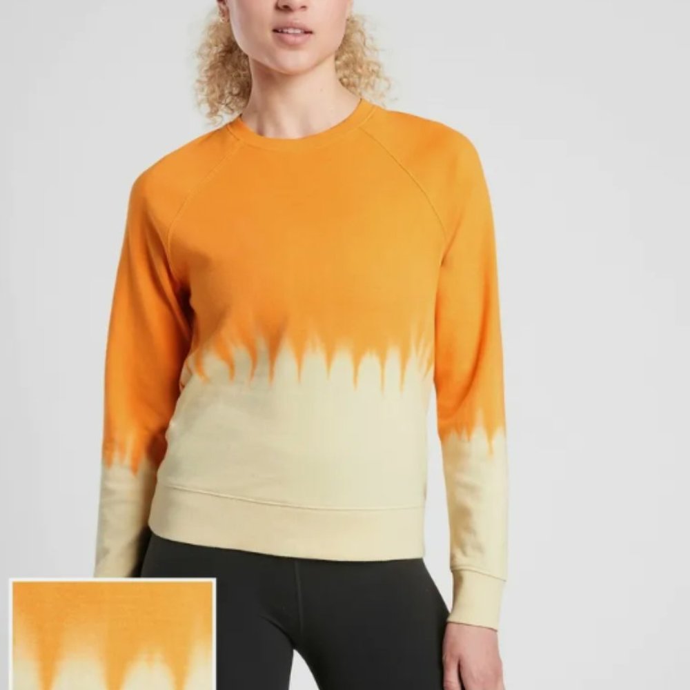 Athleta | Sundown Dip Dye Crew Neck Sweatshirt